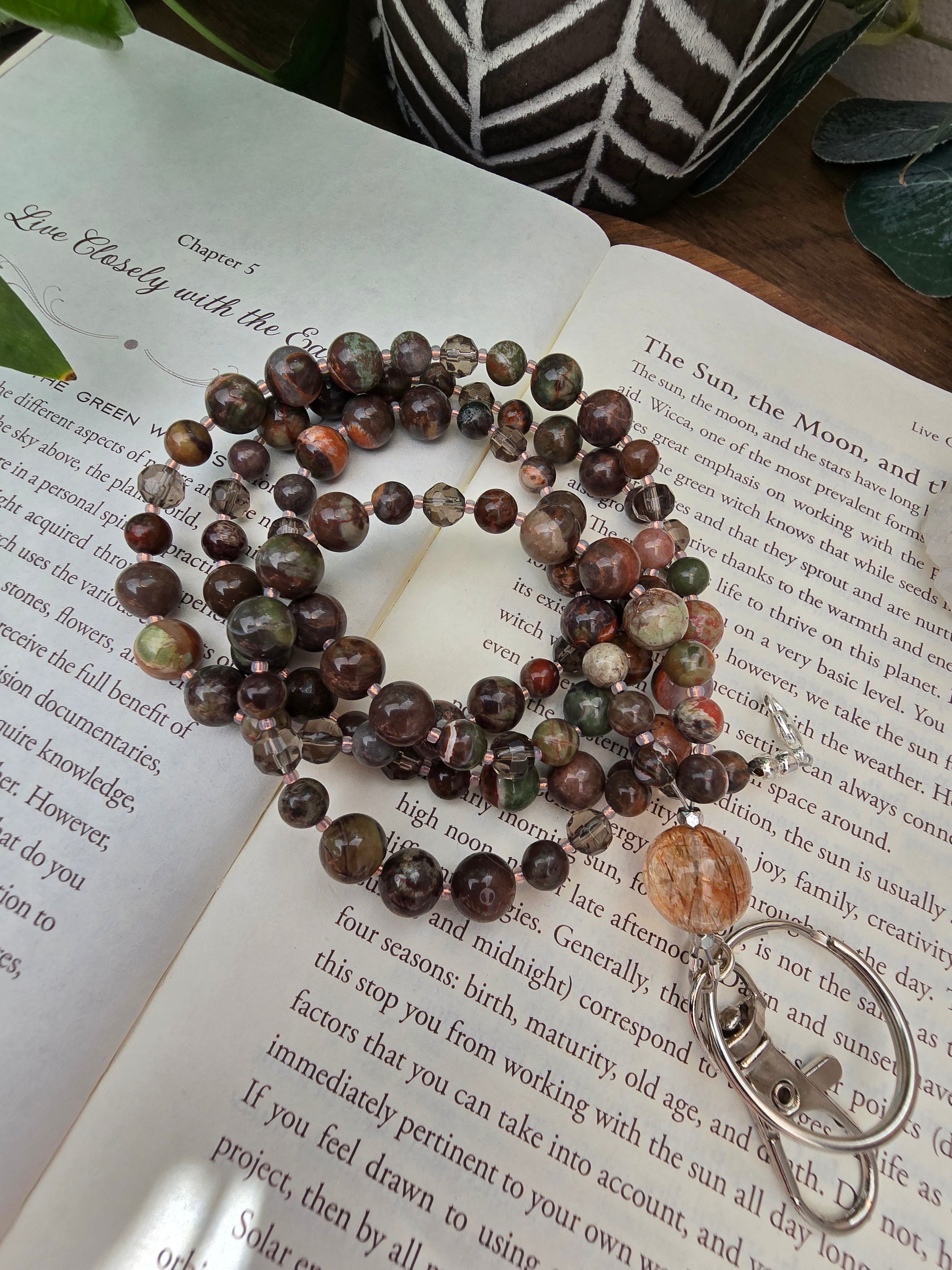 The Earth & Stone Lanyard Sacred Sol Design