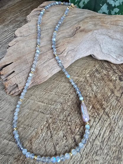 Labradorite Tide Necklace Sacred Sol Design