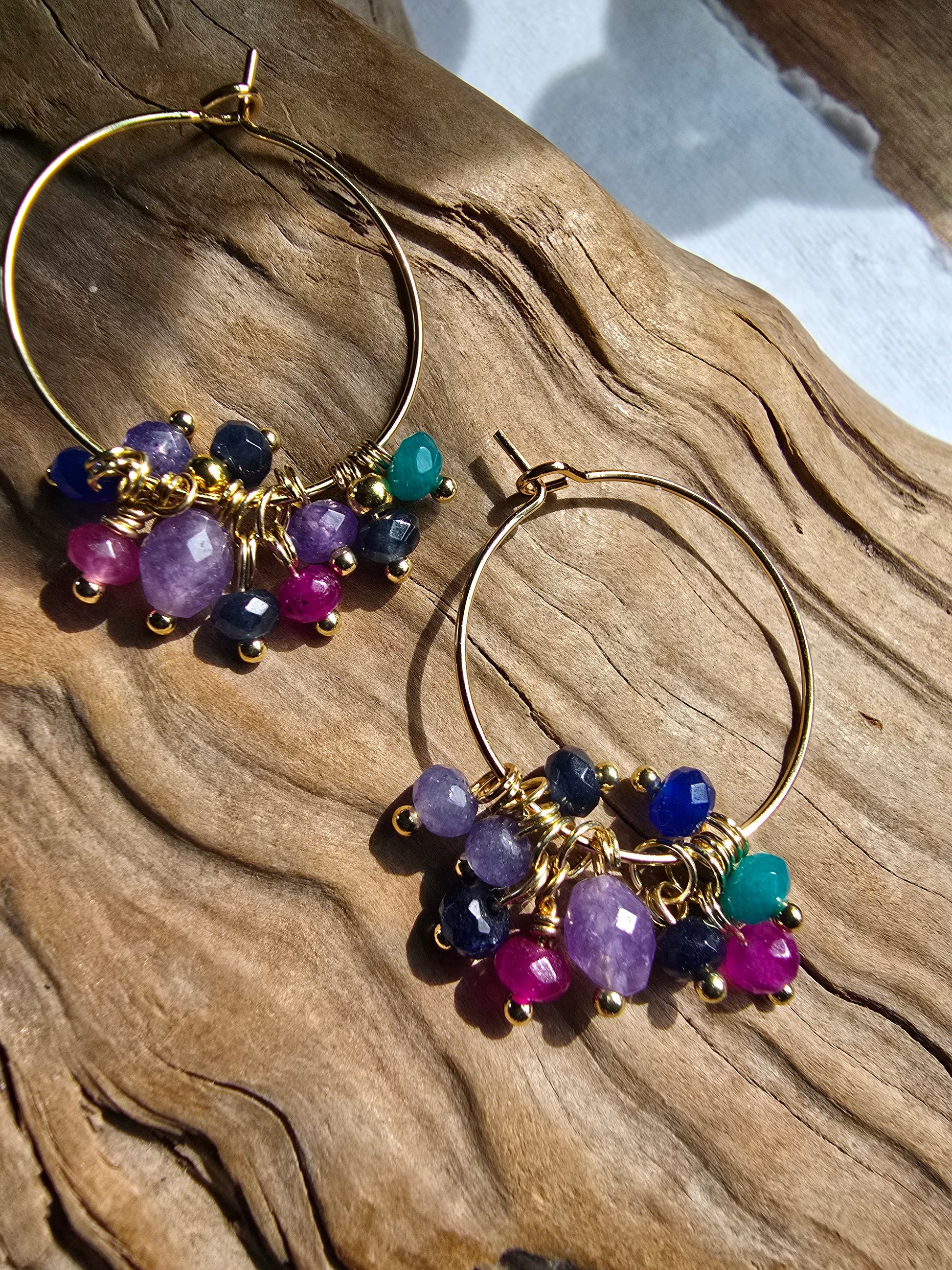 Kaleidoscope Midnight Earrings Sacred Sol Design